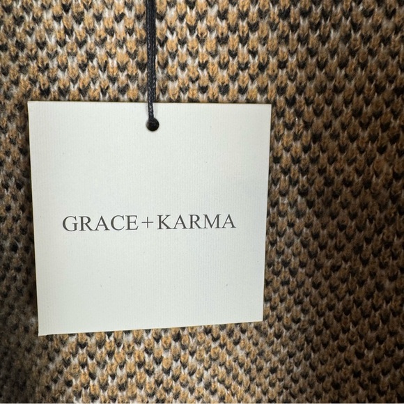 Grace + Karma Fringe Knit Cardigan Sweater Small Aztec Boho Southwest Style - Picture 6 of 10